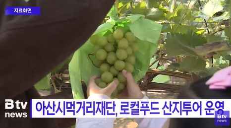 [Btv 중부뉴스] 아산시먹거리재단, 로컬푸드 산지투어 운영